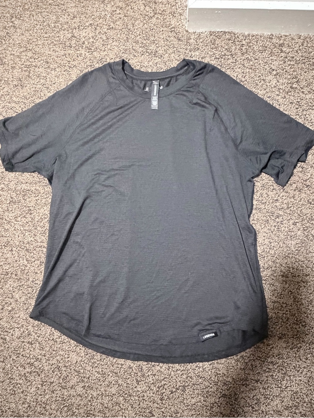 Men's Black Short-Sleeve Performance Tee by Lululemon